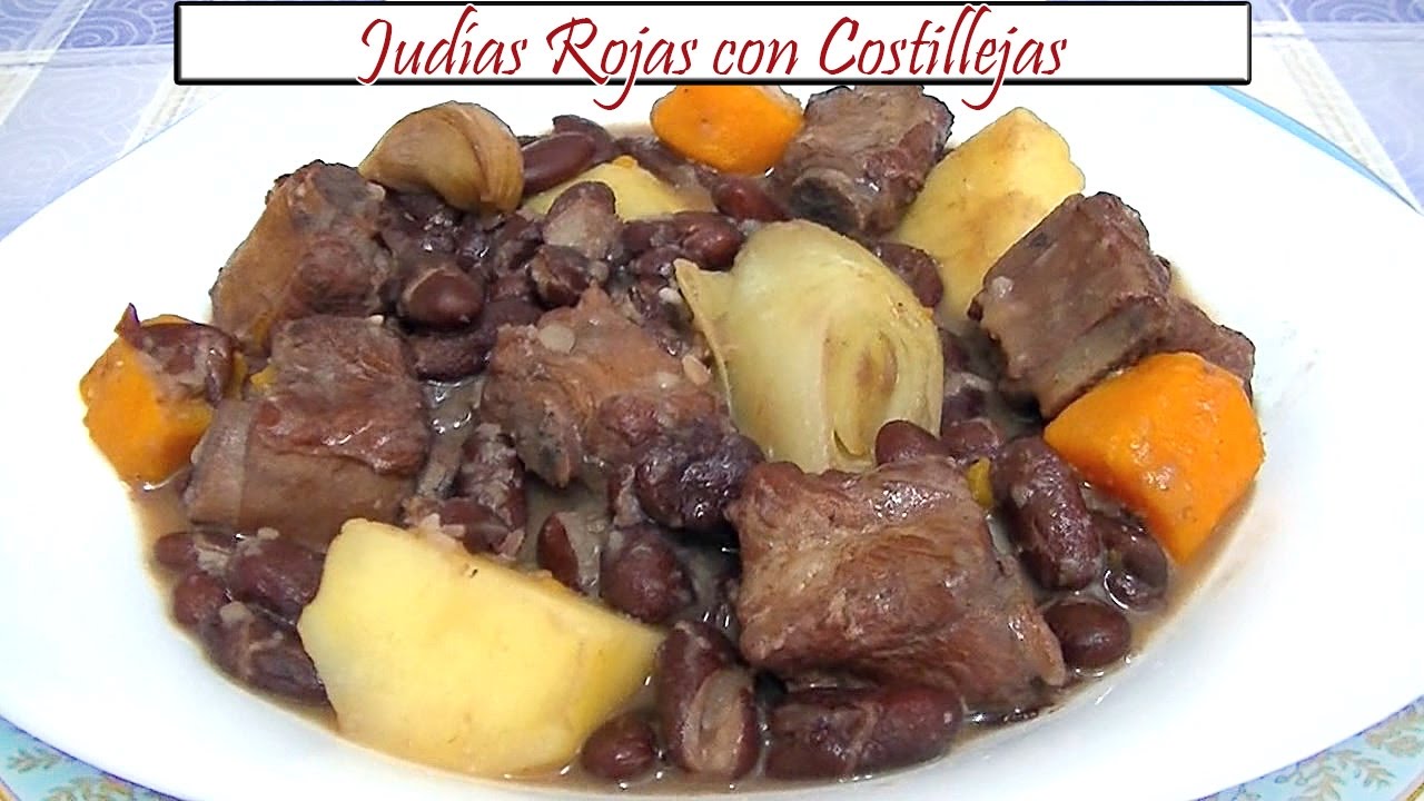 Judías Rojas con Costillejas | Receta de Cocina en Familia