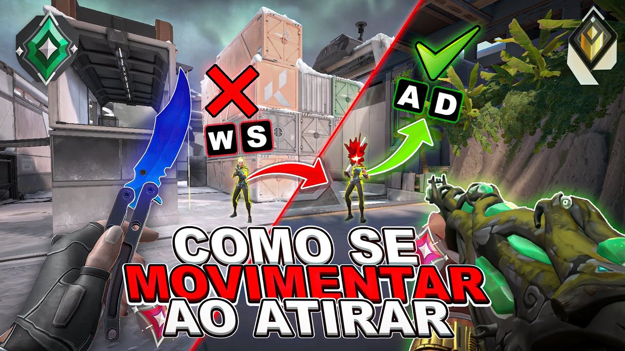 APRENDA COMO MELHORAR SUA MOVIMENTAÇÃO NO VALORANT! (Funciona!!) | Treino e Tutorial de Movimentação