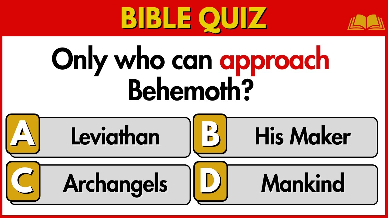The Ultimate Bible Quiz | 20 Mysterious Behemoth Questions 🦖#biblequiz
