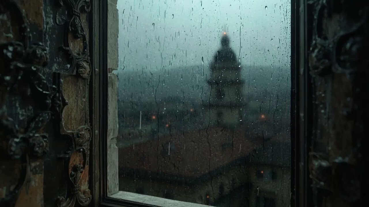 Cozy Rain on Window for Deep Sleep 🌧️ Relaxing Gentle Thunder Rain Sounds to Beat Insomnia
