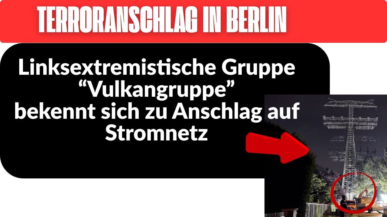 Stromausfall in Berlin; Vulkangruppe bekennt sich auf Anschlag auf Stromnetz
