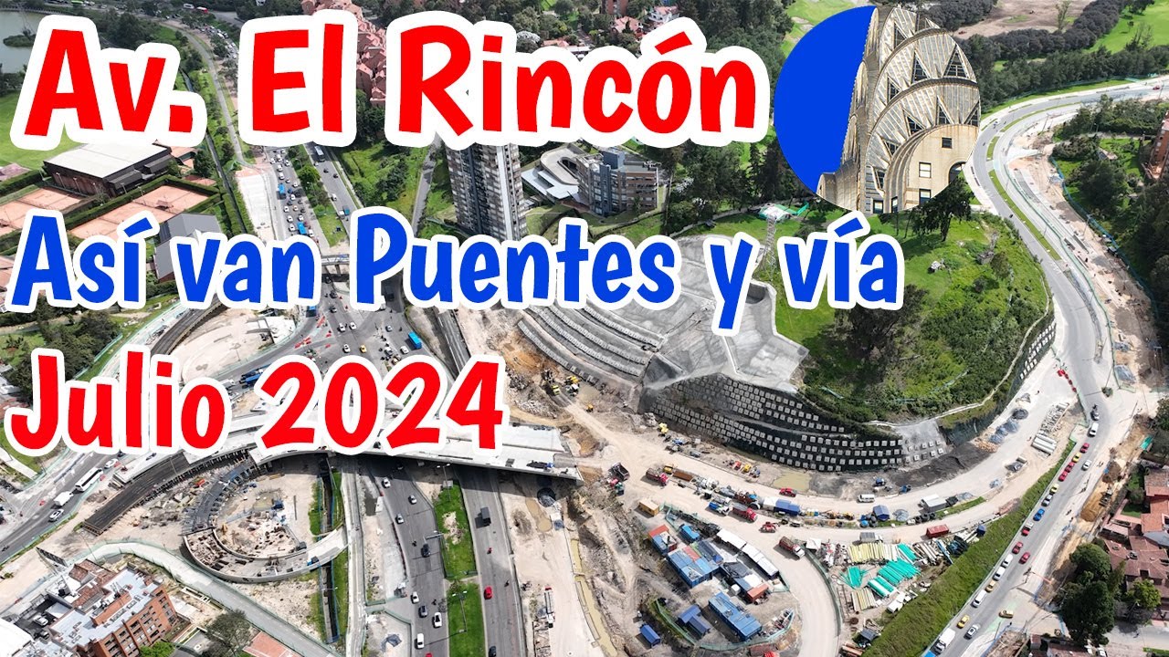 Así van los puentes Avenida El Rincón por Boyacá y calle 127 Julio 2024