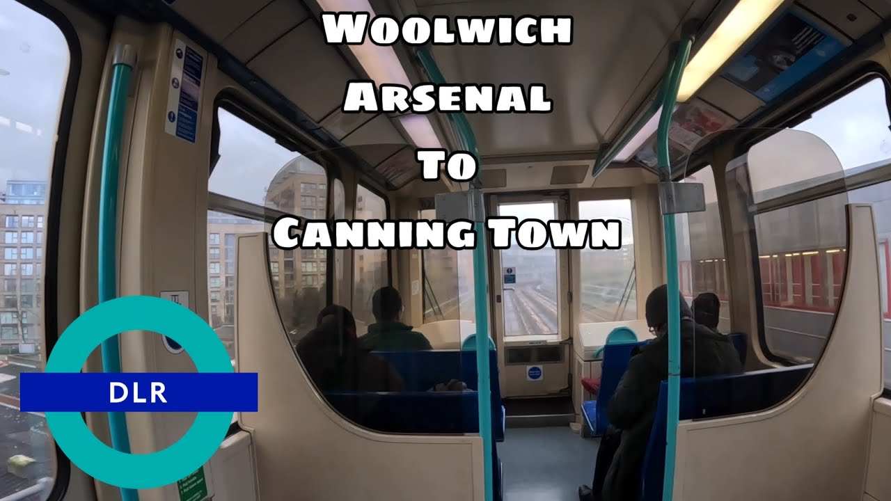 DOCKLANDS LIGHT RAILWAY JOURNEY | Woolwich Arsenal to Canning Town