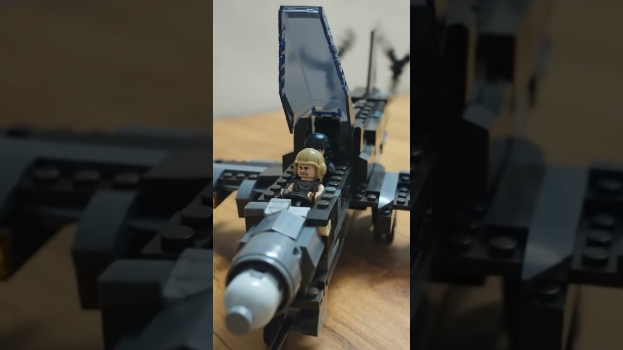 Navish has build a unique design military aircraft from sluban blocks.