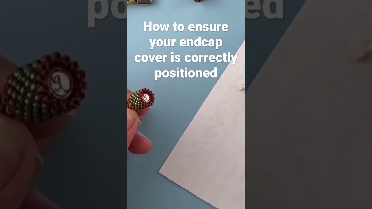 Positioning your endcap cover correctly at the end of your kumihimo necklace #kumihimo # #beads