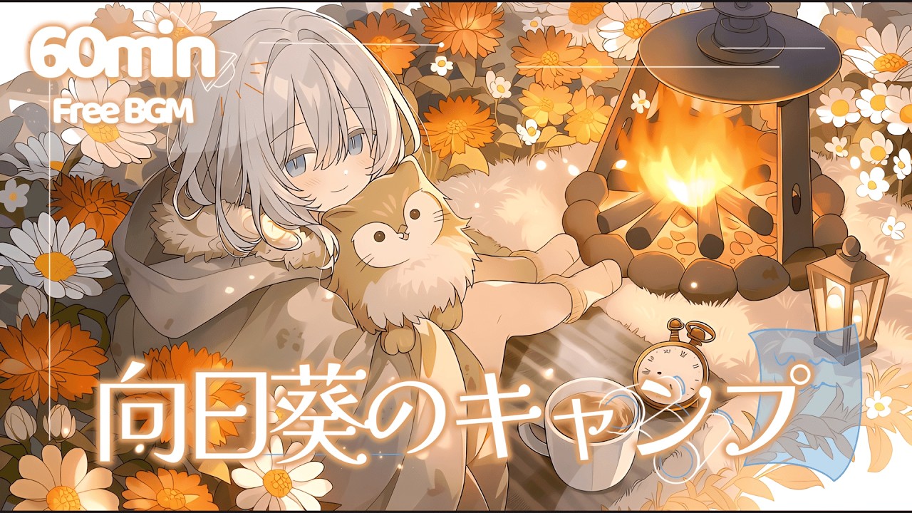 【フリーBGM】まったりなキャンプ気分の曲【チル/リラックス/まったり/作業用/勉強用/配信用】1時間耐久