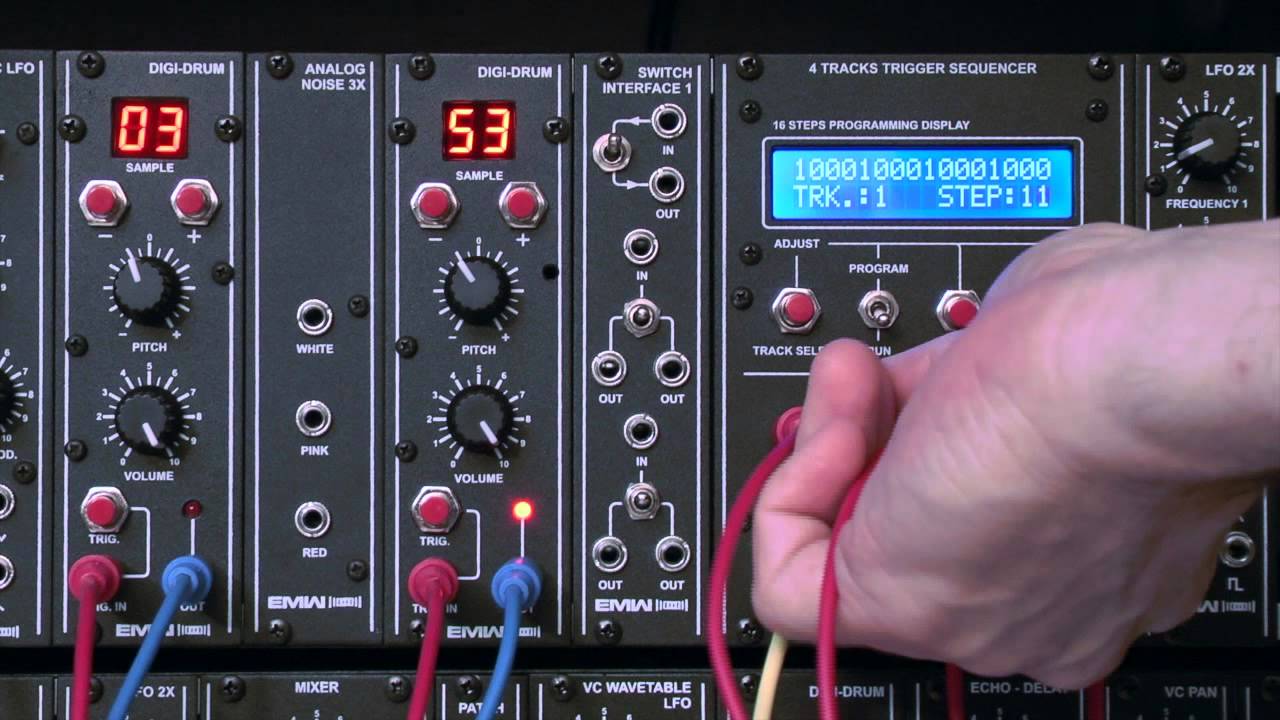 EMW - TRIGGER SEQUENCER Eurorack Module - Demo 1