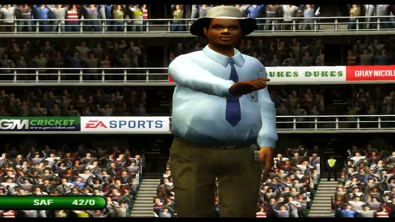 Ea Cricket 2007  Lost but still fought till the end : hard mode gameplay