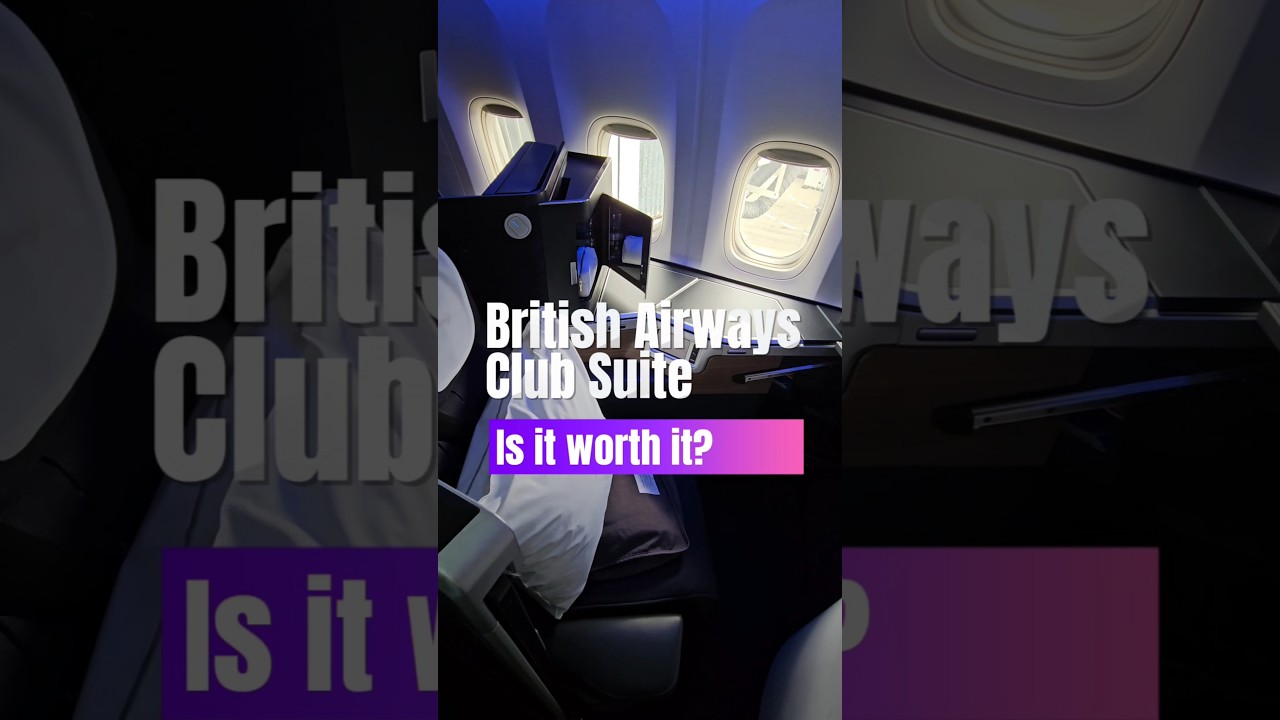 BA Club World Suite: comfy seat, great service, and shockingly good food. Mid-haul win! ✈️🍽️