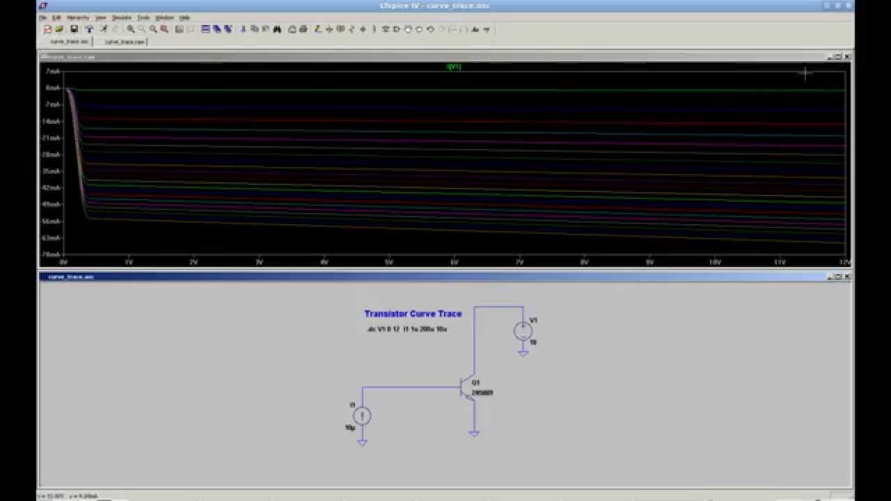 Transistor Curve Trace in LTSpice
