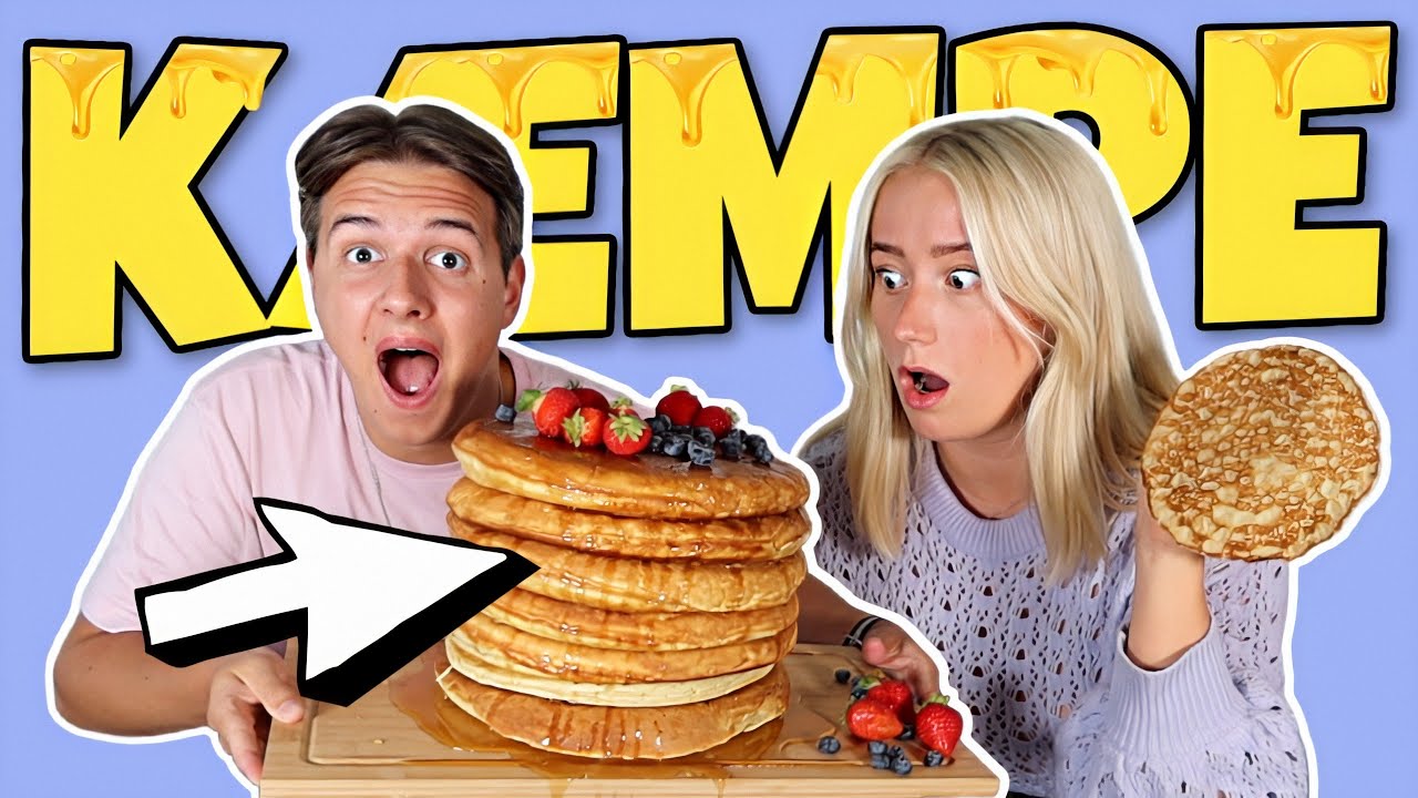 Vi laver KÆMPE PANDEKAGER! ft Elias Hole