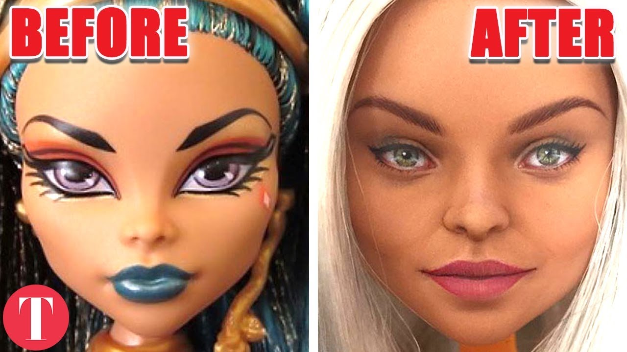 Barbie Dolls Look Like This With Realistic Makeup
