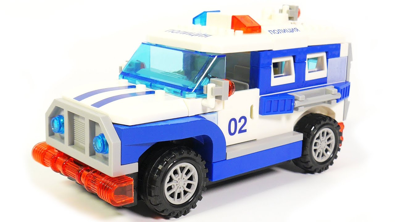 Build a Lego Police Car - Gorod masterov 3025 police jeep
