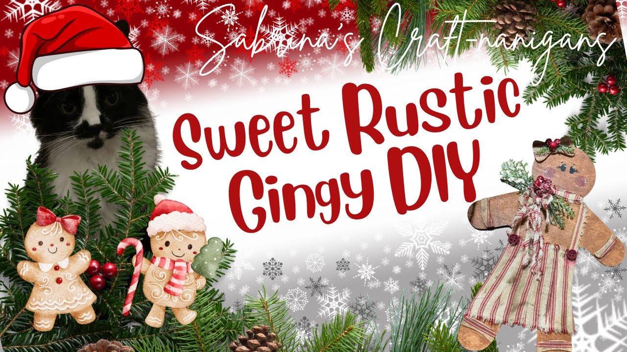 How to Make a Sweet Primitive Gingy #diy #crafts #budgetfriendly #christmas #gingerbread #rustic