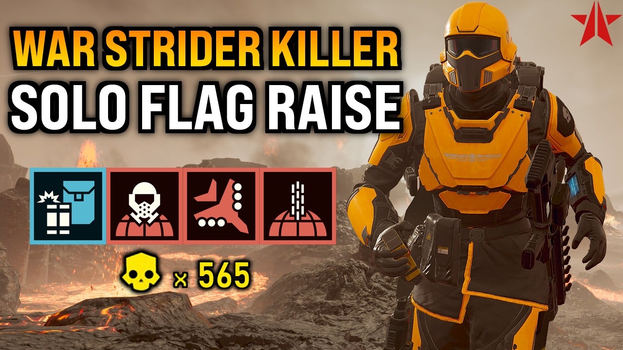 Helldivers 2 - SOLO Raise the Flag made EASY! Super Helldive (Full Clear)
