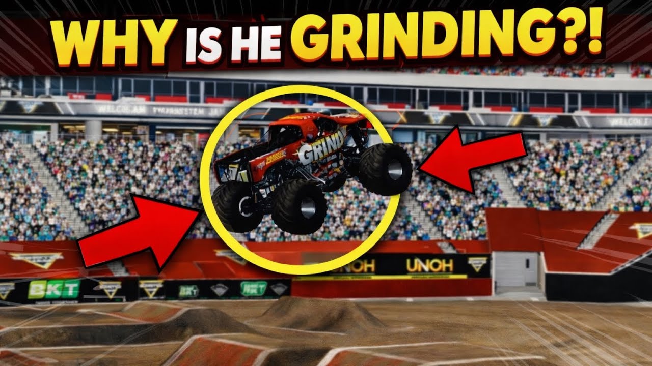 Advance Auto Parts Grinder 𝓯𝓻𝓮𝓪𝓴𝔂 Freestyle! BeamNG.Drive #beamngdrive #monsterjam #monstertruck 