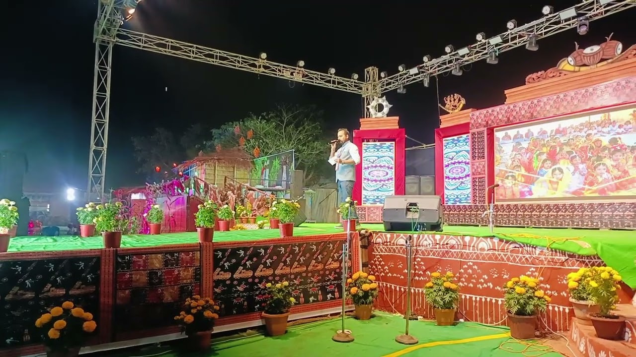 3rd day Anchoring at Baunsuni Lok Mahotsav 2026.