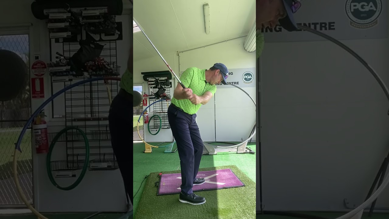 Set up posture for golf