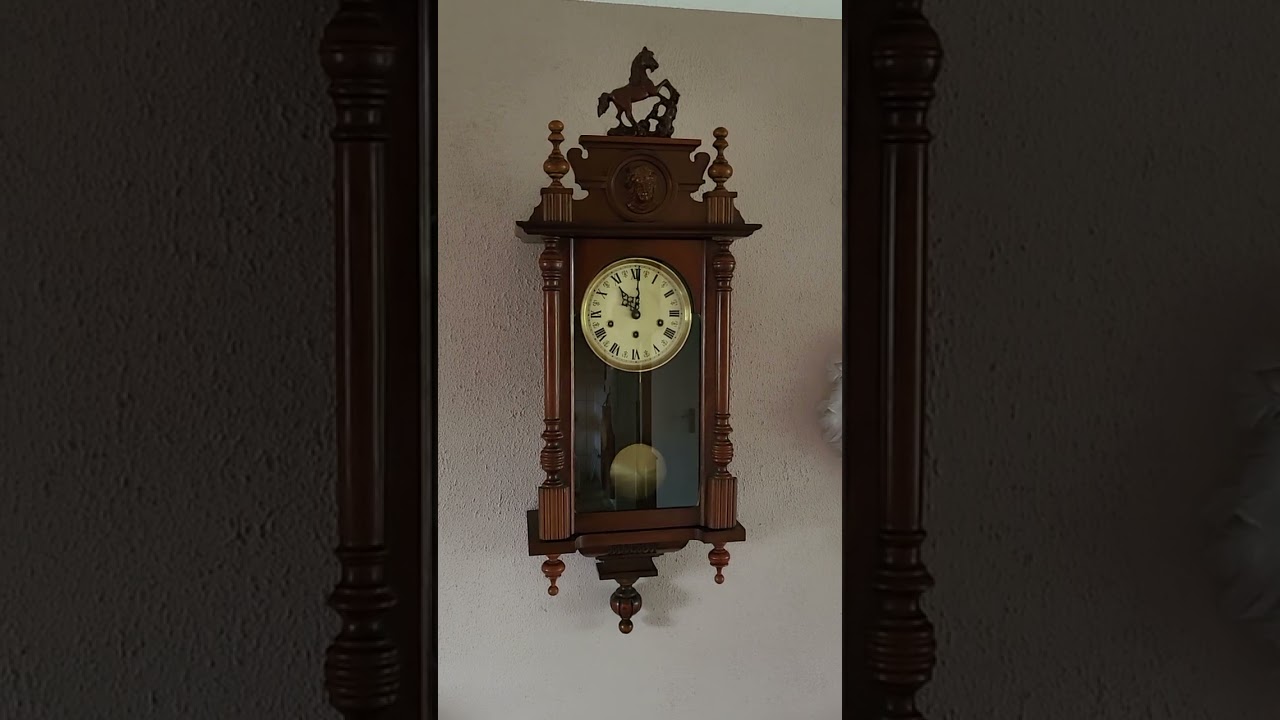 Very rare French FFR 4 melodies chime wall clock . Westminster, LA Paimpola, L'angelus and Ave Maria