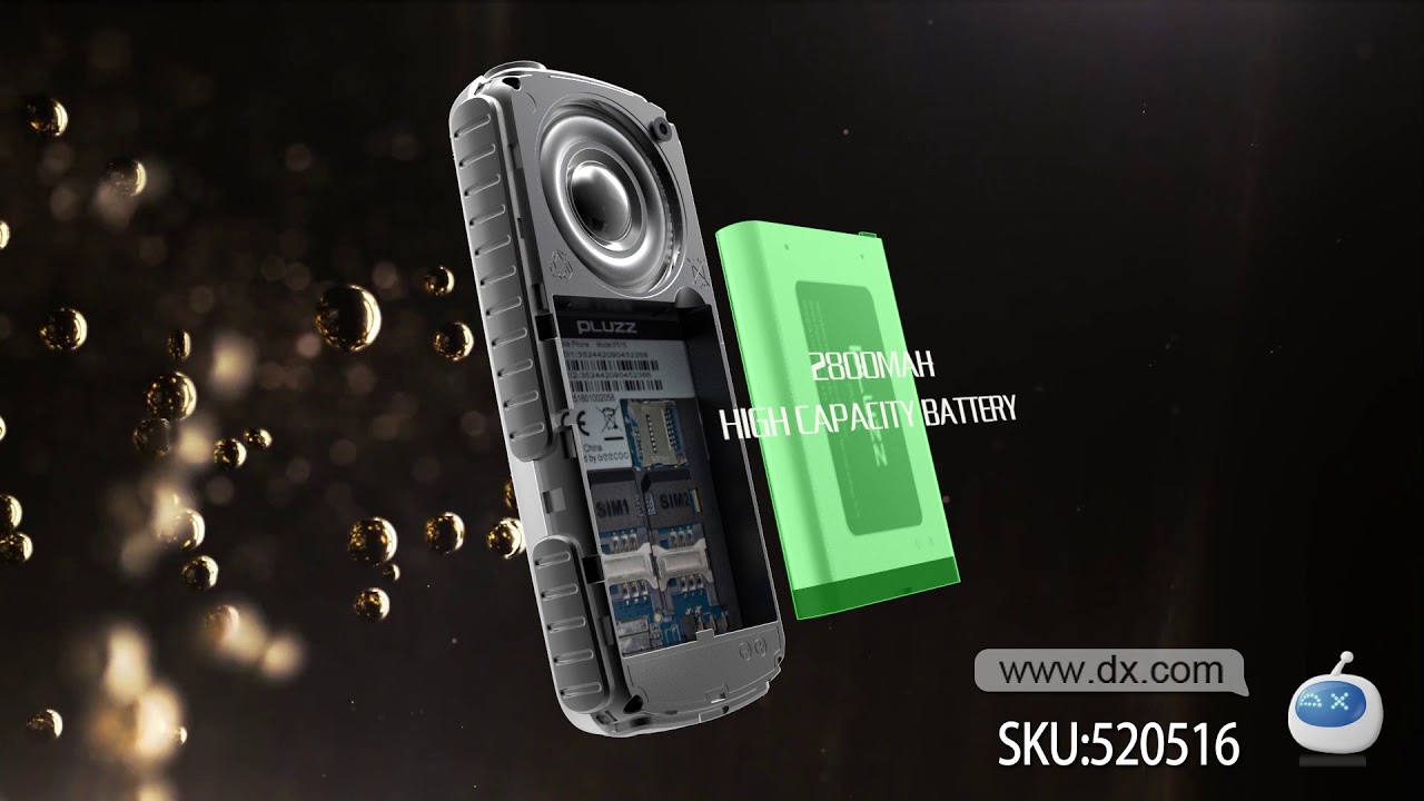 PLUZZ P515 2800mAh Battery Flashlight Feature Phone