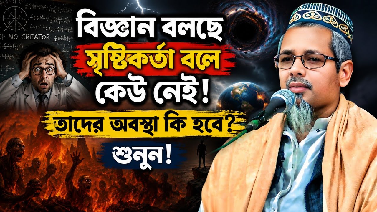বিজ্ঞান বলছে সৃষ্টিকর্তা বলে কেউ নেই তাদের অবস্থা কি হবে শুনুন┇মাওঃ আবুল কালাম আজাদ ওয়াজ┇Adul Kalam