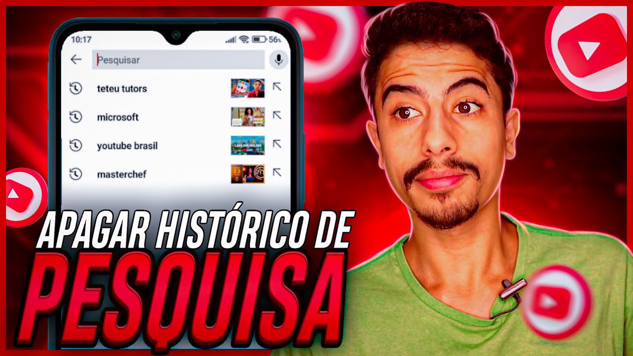 Como APAGAR HIST&Oacute;RICO DE PESQUISA DO YOUTUBE pelo CELULAR!