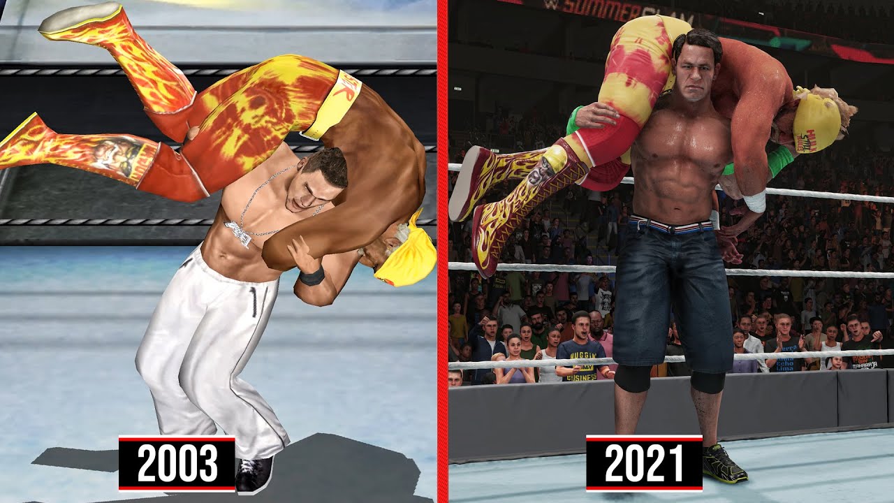 John Cena Evolution in WWE Games!