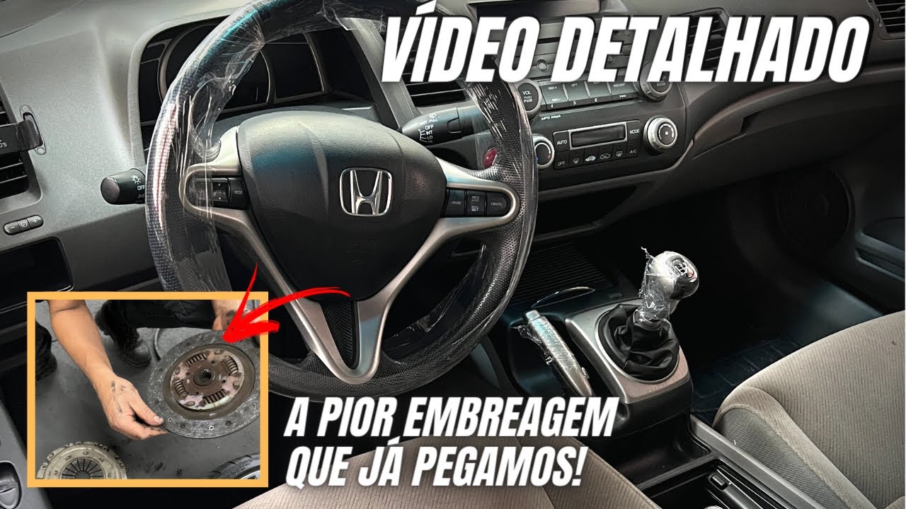 Honda Civic 07 1.8 - Troca da embreagem (Procedimento correto)
