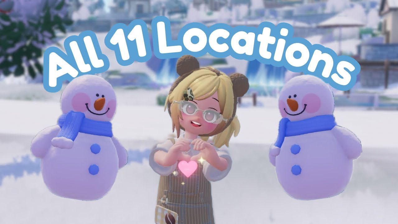 All 11 Snowman Locations 💗 | Heartopia