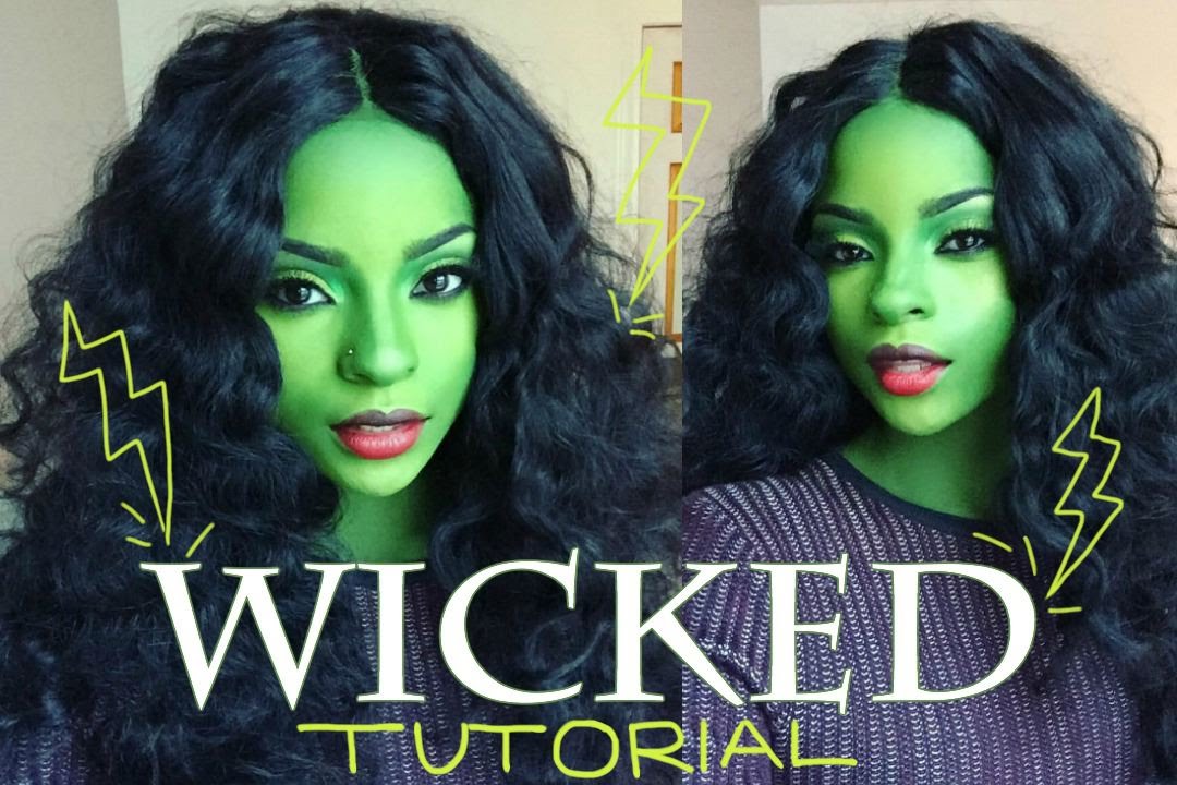 Wicked Elphaba Halloween Makeup