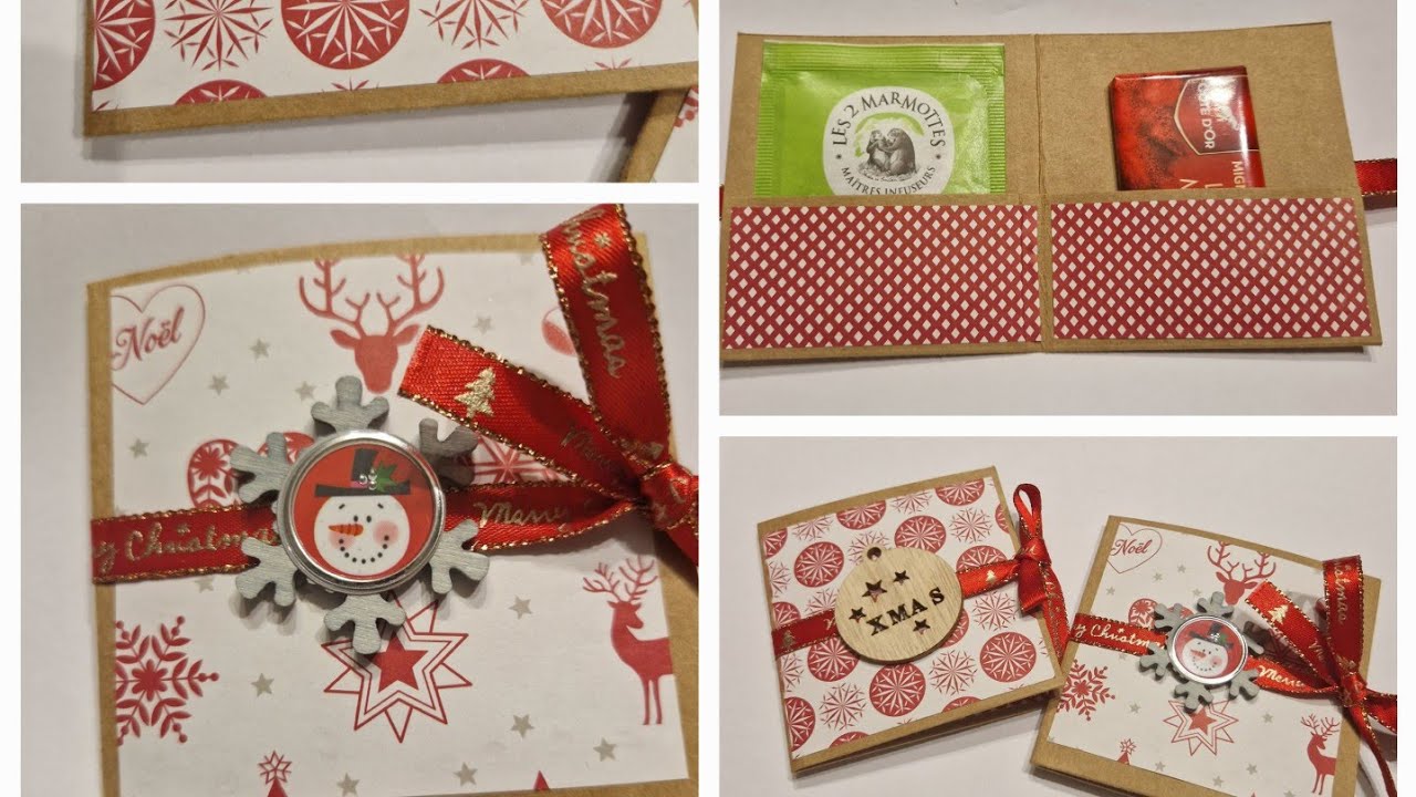 TUTO POCHETTE CADEAU: Thé et  Chocolat #cadeaux