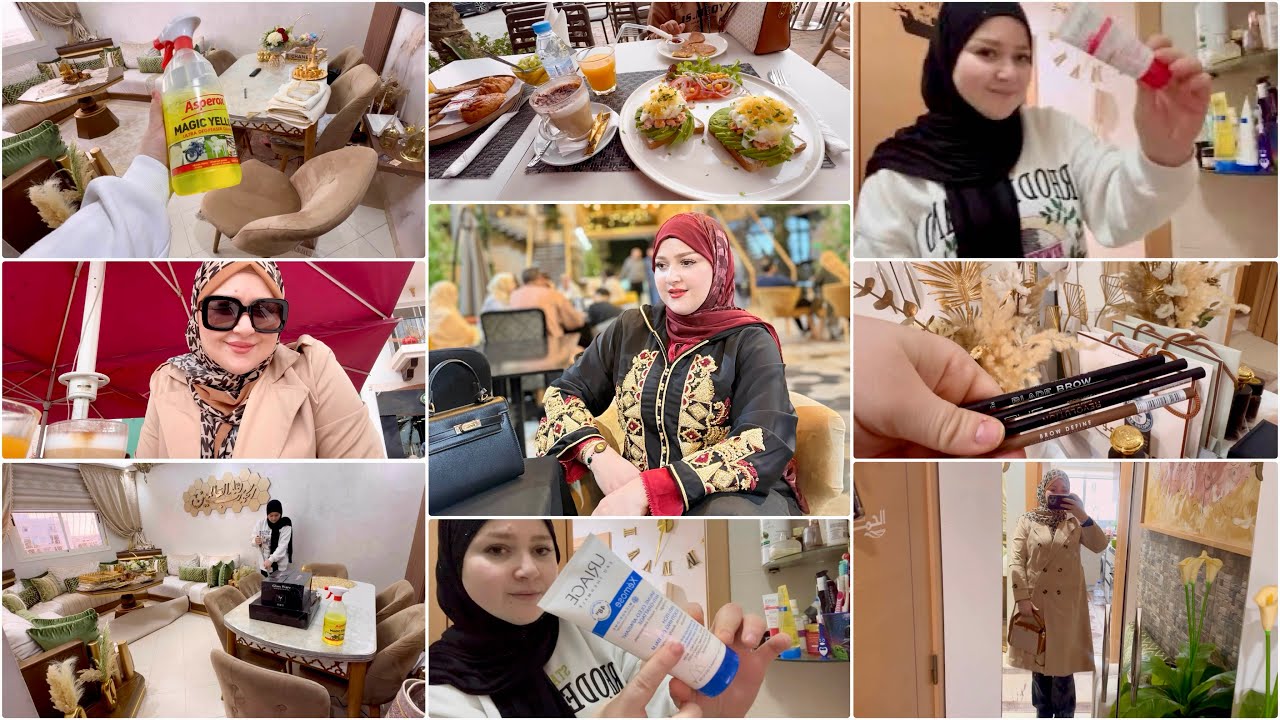 فين خيطت جلابتي🥰جاوبت على أسئلتكم🤔روتيني للعناية بالبشرة الوردية✨نوع القلم لكندير لحجباني👌بديت تخمال