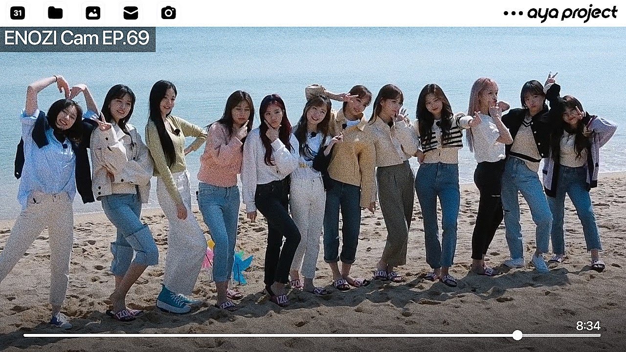 ПОЕЗДКА IZ*ONE НА МОРЕ | ENOZI 69 НА РУССКОМ | AYA PROJECT