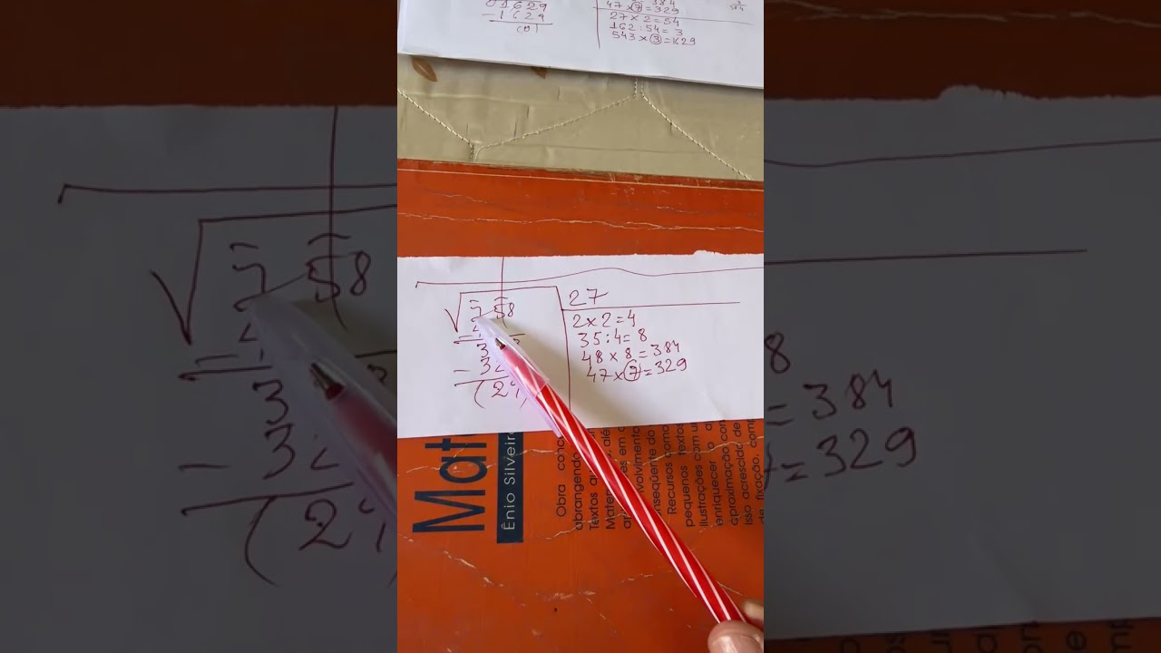 Extração da raiz quadrada aproximada pelo método da chave 