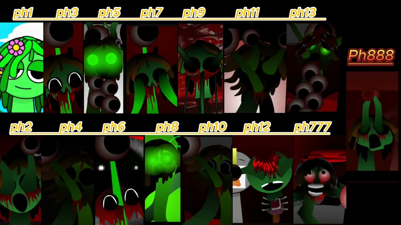 Phase1   phase2   phase3 phase4.....Phase888  Sprunki Incredibox(VINERIA)#sprunkiincredibox #phase