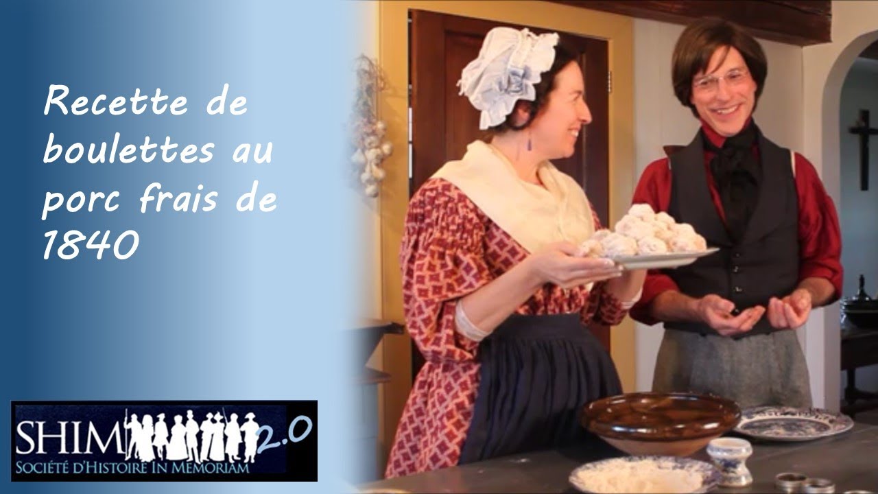 Recette de boulettes au porc frais de 1840