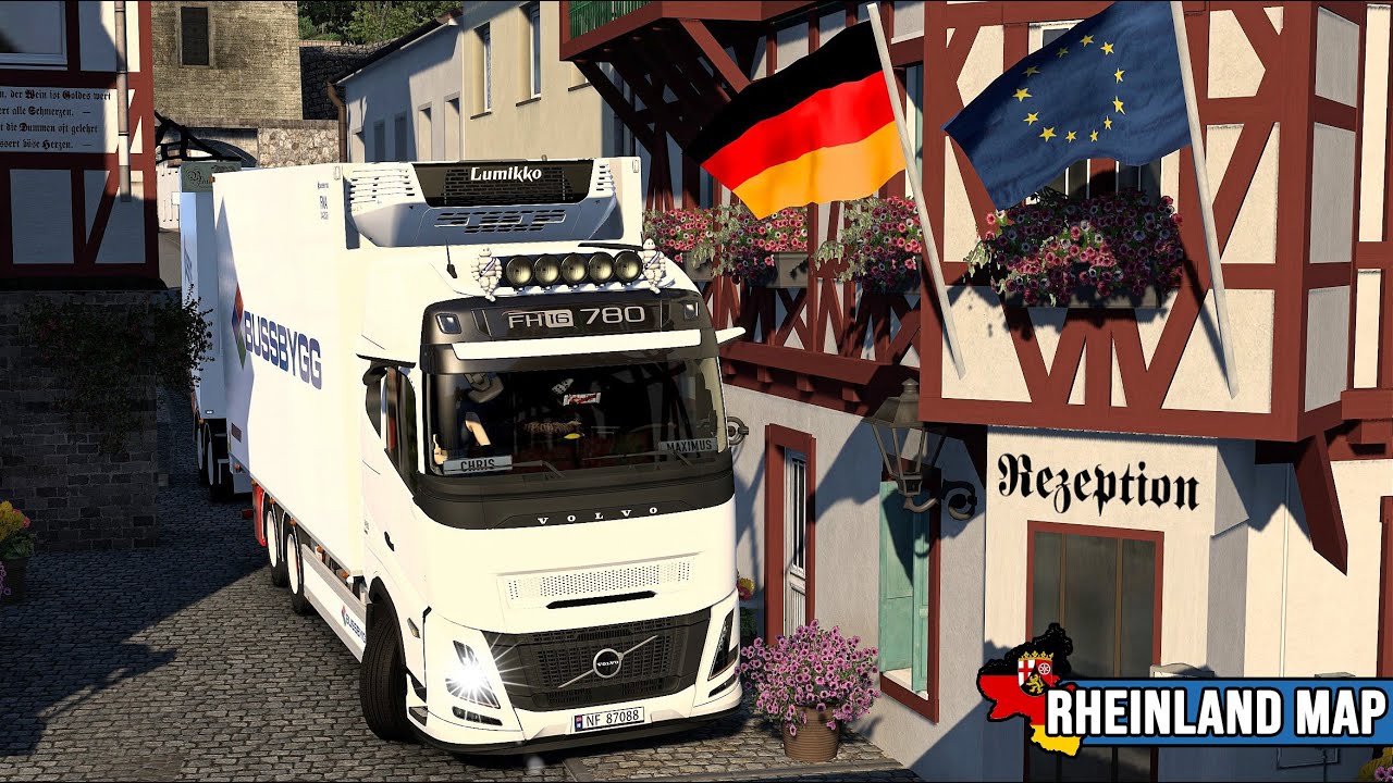 ETS2 Herrausforderung: XXL Lang Lkw in der Stadt I Rheinland Map [2880] EURO TRUCK SIMULATOR 2
