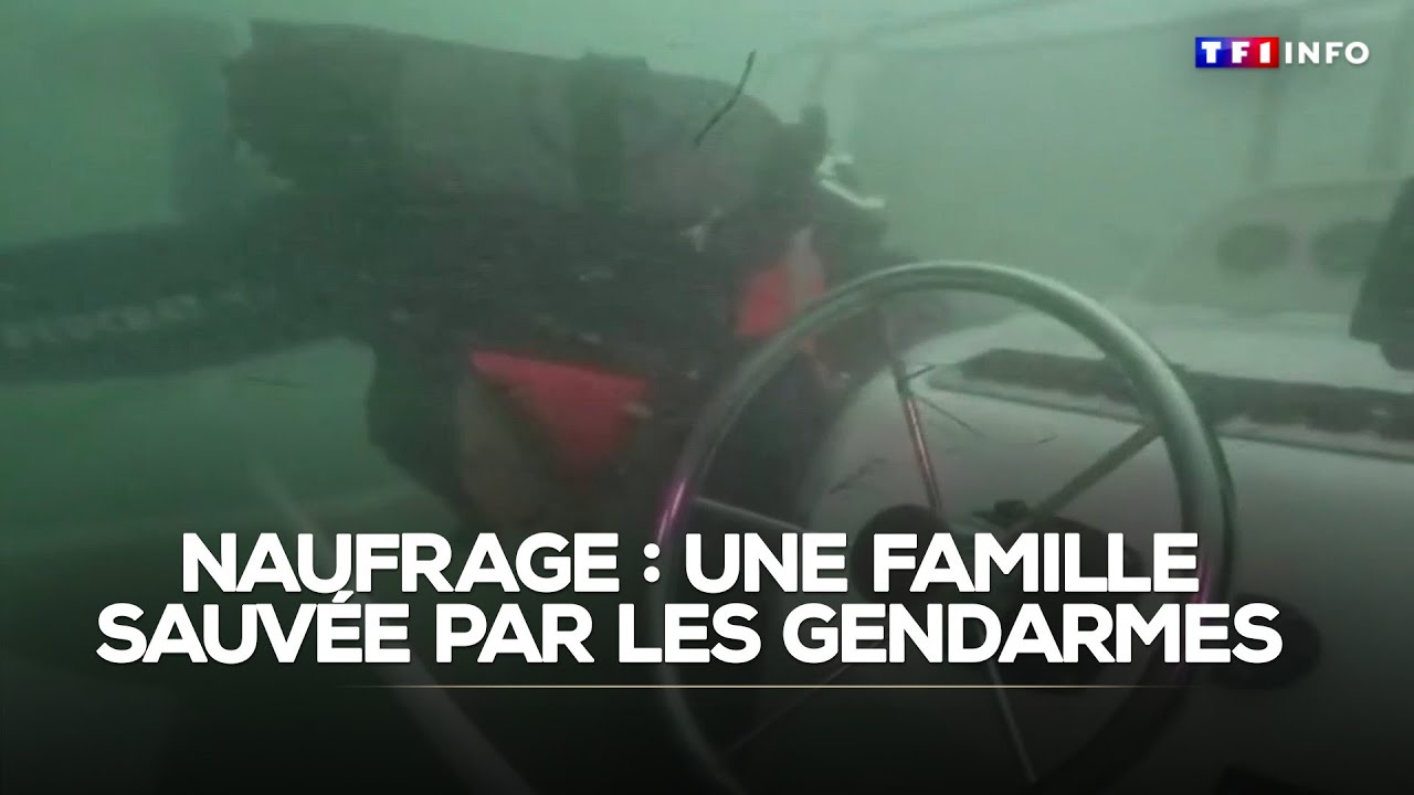 Naufrage : une famille sauvée in extremis par les gendarmes sur le bassin d'Arcachon｜TF1 INFO