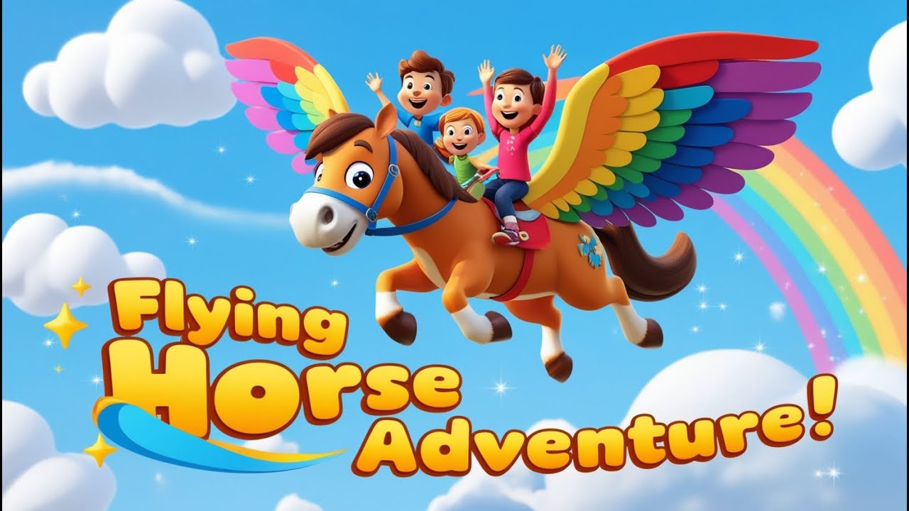 The Flying Horse Adventure 🐴✨ | Magical Kids Song & Fun Nursery Rhyme