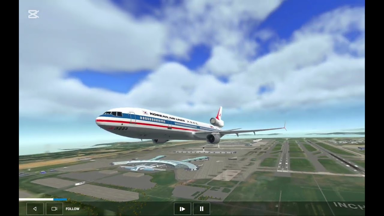 md11 대한항공 구도장 수중착륙