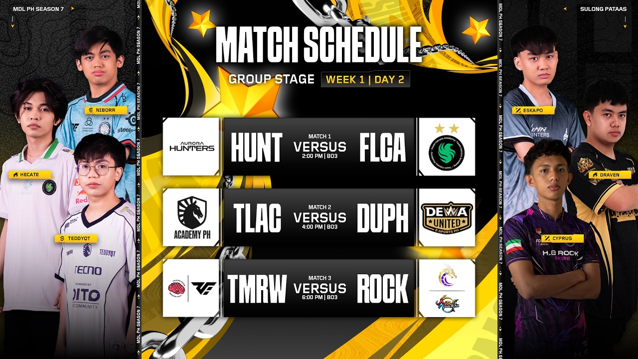 🔴 LIVE | MDL PH S7 | FILIPINO - Week 1 Day 2