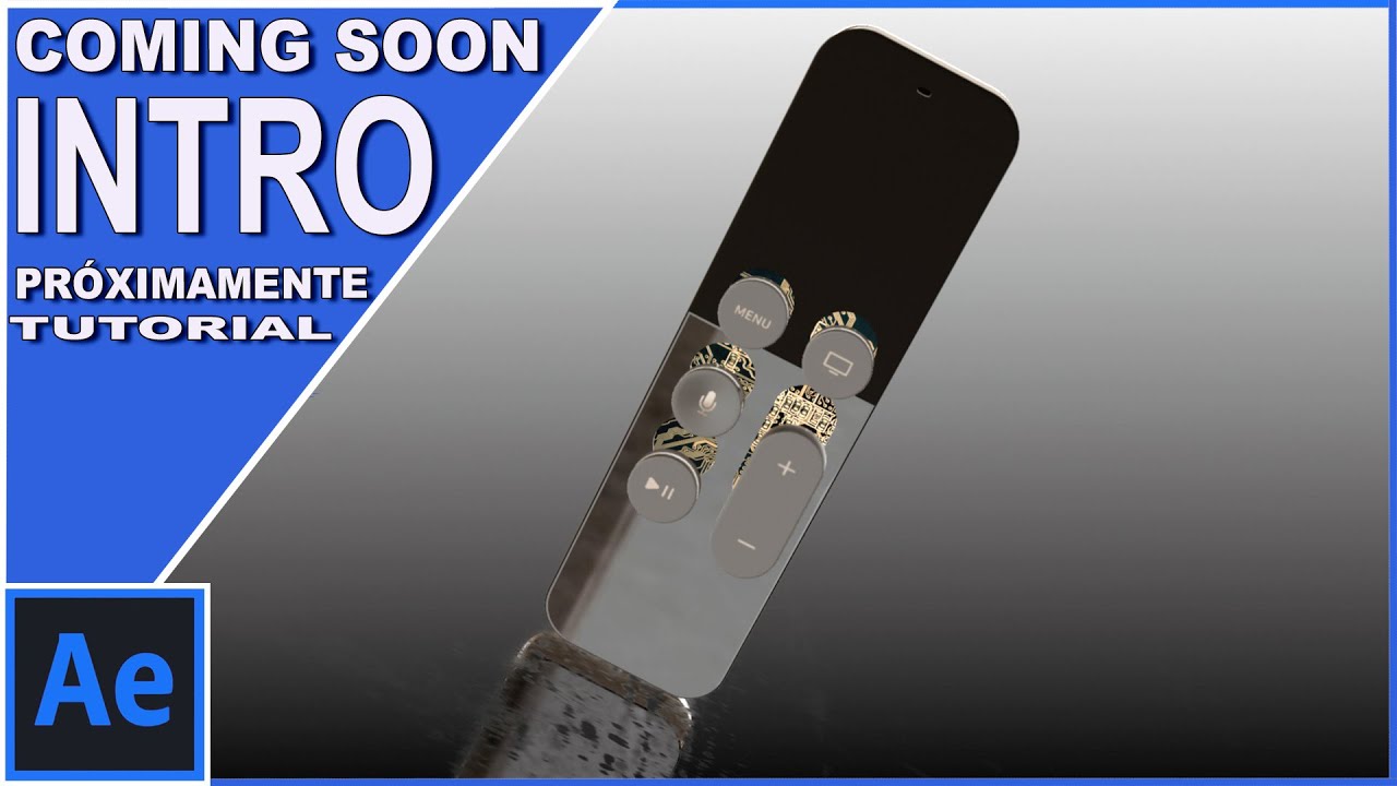 Mando Siri Remote Control 4&ordf; generaci&oacute;n INTRO - Element 3D - After Effects