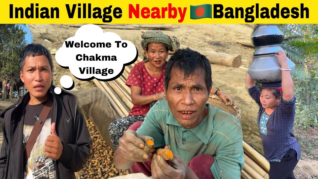 Chakma Village Near Bangladesh | @kirbaofficial6085 @shivaorganicvlogs | Bangladesh Border