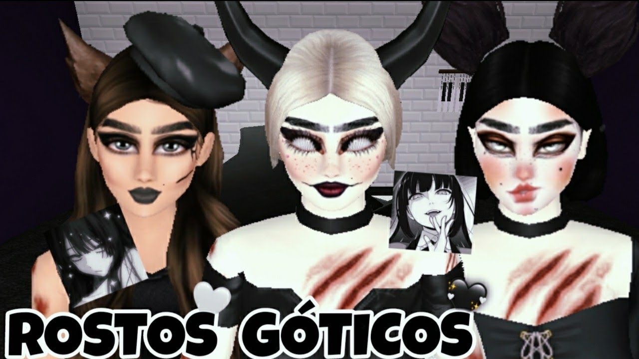 IDEIAS DE ROSTOS GÓTICOS FEMININO 🦋🖤||Avakin Life
