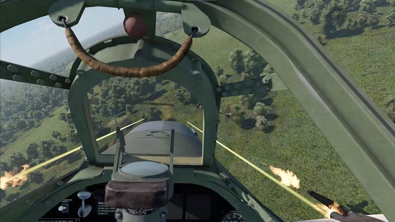 WarThunder | VR SIM | Spitfire MkIXe - whats wrong with my bullets?