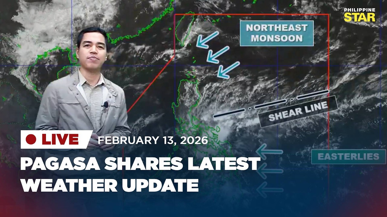 LIVESTREAM: PAGASA shares latest weather update (February 13, 2026)