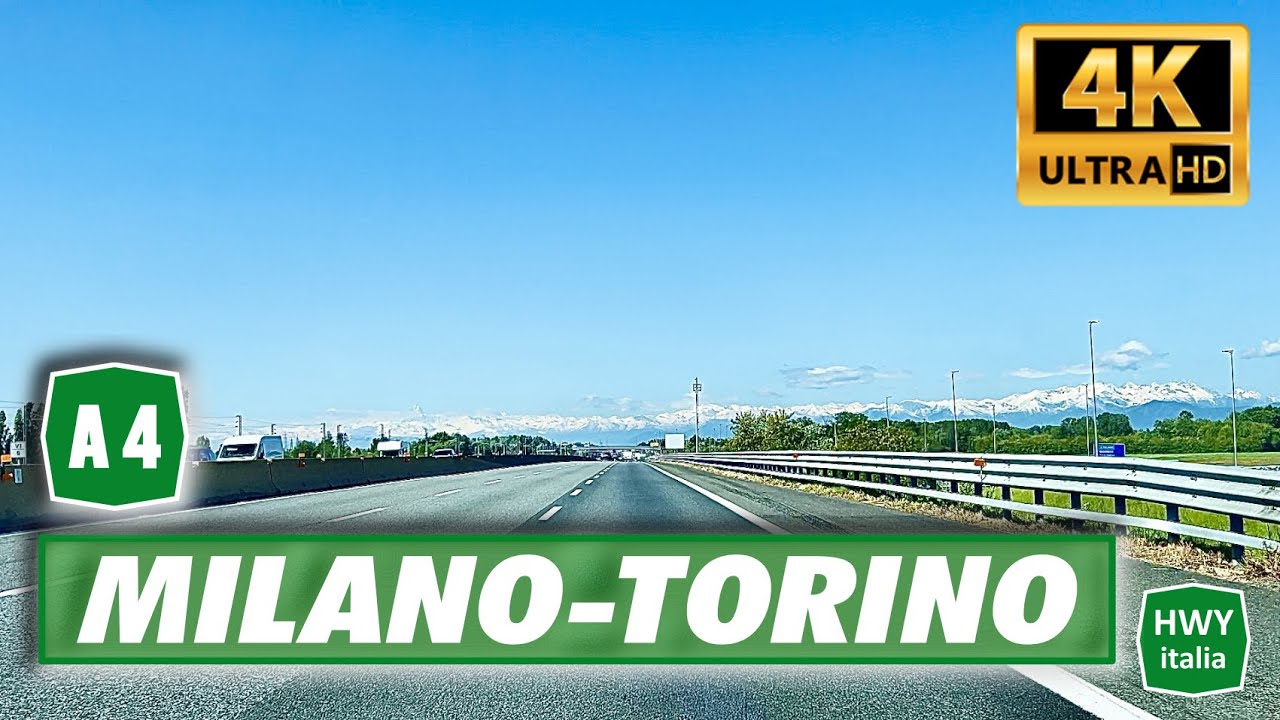 4K Autostrada Serenissima A4 | MILANO - TORINO