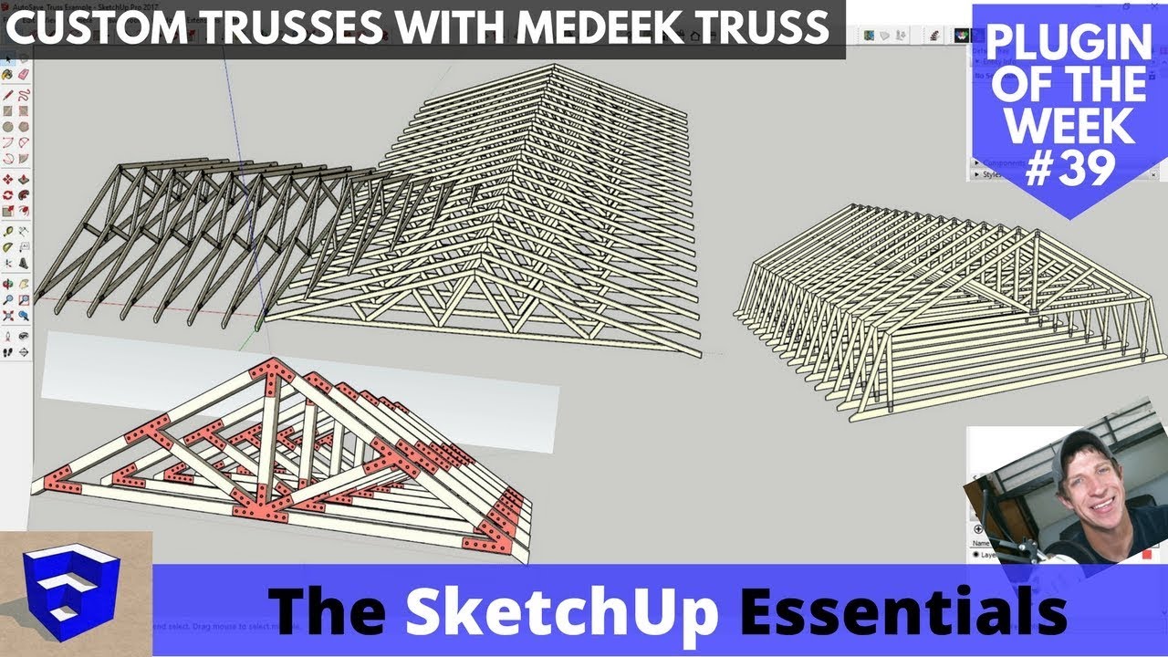 Model Trusses Quickly and Accurately with Medeek Truss - SketchUp Extension of the Week #39