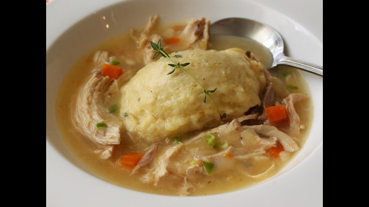 Chicken & Dumplings - Stewed Chicken with Thyme Creme Fraiche Dumplings