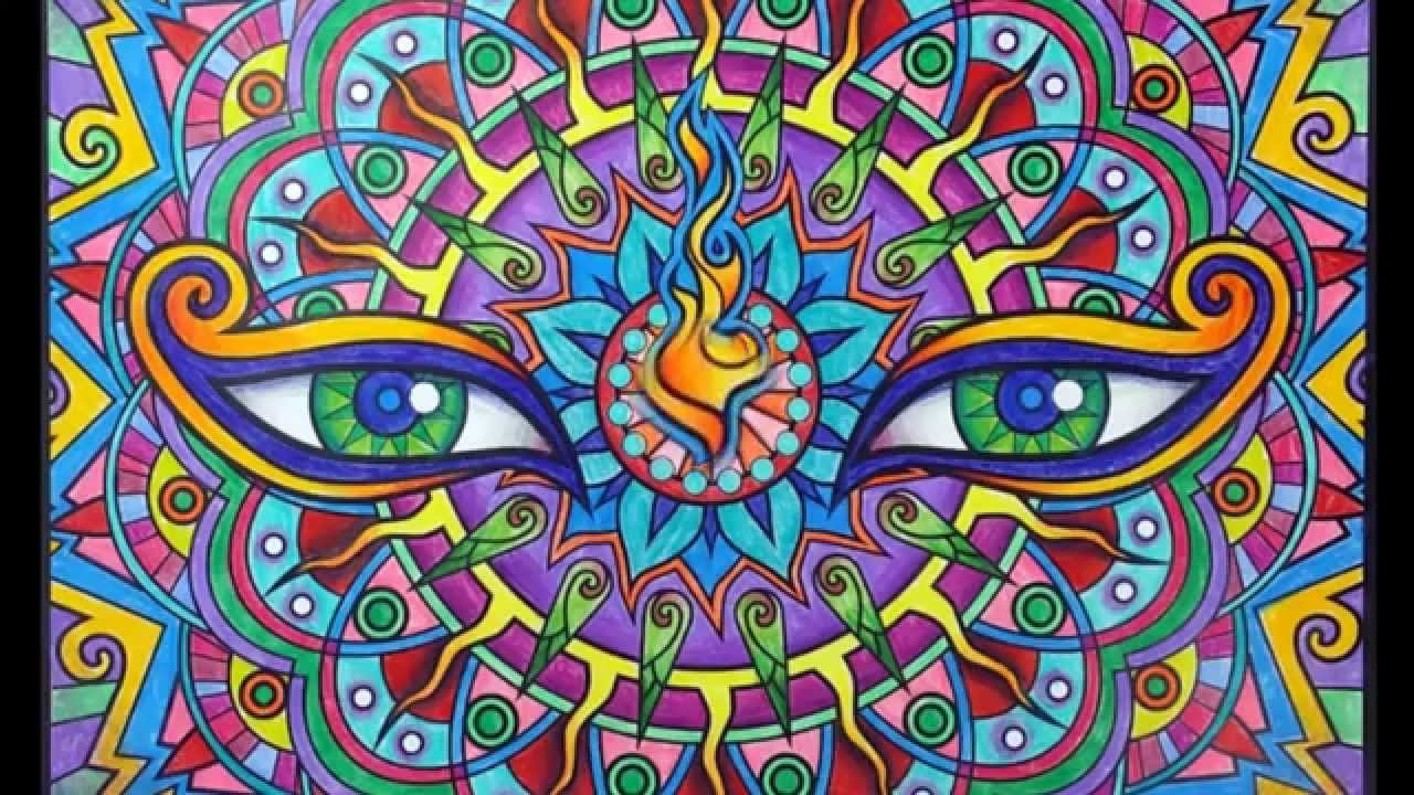 Coloring SuperVibrant Mandalas Tutorial by Cristina McAllister
